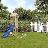 Juroupi Spielturm Massivholz Kiefer Garten SpielgeräTe Spielplatz Kinder Outdoor Spielhaus ZubehöR Outdoor Rutsche Und Schaukel FüR Kinder 3155822