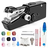 Handnähmaschine, Mini Nähmaschine Handheld für Erwachsene Schnellnähen, Tragbare Nähmaschine Handheld mit Nähzubehör Geeignet für Kleidung, Jeans, DIY, Zuhause, Reisen