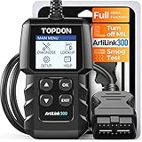 TOPDON OBD2 Diagnosegerät AL300, diagnosegerät Auto vollständige OBD2 Funktionen, obd2 diagnosegerät für alle Fahrzeuge nach 1996, 1.77-Zoll TFT Farbe