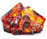 JUXINE Led Flammenlicht Simulation Flamme Lampe Camping Dekorative Lichter Kamin Flammenlose Licht Dekorative Lichter Kein Ruß und Asche,Led Lampe Für Weihnachten & Neues Jahr