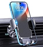 Glangeh Handyhalterung Auto Lüftung, Upgrade Hakenclip Handy Halterung Auto, 360° Drehbar KFZ Auto Kühlerhalterungen mit EIN-Knopf-Release, Kompatibel mit iPhone 17 Pro Max, Alle 4-7' Smartphone