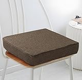 Schwar Textilien ® | Orthopädische Sitzerhöhung | Grobgewebt | 40x40x10 cm | Braun