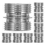 LIFKOME 8 Stück 8 Stück Metall Regalverbinder 22mm Gewinde Doppelköpfiger Stecker Präzise Gewindesteigung Stabiler Regalträgerverbinder für Werkstatt Lager und Verkaufsregale