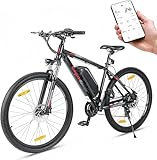 Eleglide M2 E Bike Herren Damen mit 36V 15Ah Abnehmbarer Akku, 27,5/29 Zoll Offroad E Mountainbike, Elektrofahrrad Pedelec mit APP, 24 Gänge Schaltung, Reichweite bis zu 125 KM (27,5 Zoll)