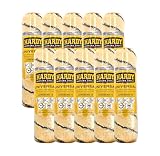 HARDY WORKING TOOLS 10x Malerwalze 25cm, Florhöhe 13mm, Durchmesse 48mm, Farbrolle, Malerrolle, Farbwalze, gelb schwarz