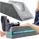 Beinkissen zum Hochlagern – Keilkissen 68x25x22 cm mit Memory-Schaum – Komfort-Kissen für Beine & Füße – Waschbarer Bezug – Ideal für Sofa, Bett, Relaxen, Auszeiten & Zuhause entspannt genießen