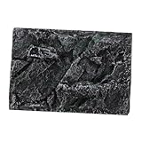 FONDOTIN 1 STK Klettern Pet Box Hintergrundbrett Aquarienhintergrund Eidechsenbecken Leopard schildkröten zubehör Reptilien zubehör lebensechte Dekorationstafel Landschaftsbauplatte Coffee