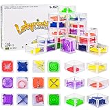 Faburo 24 Stück Geduldspiele für Kinder, Mitgebsel Kindergeburtstag, Mini Knobelspiele für Kinder ab 3 4 5 6 7 8 9 Jahre & Erwachsene, Geduldsspiel Kinder Geschicklichkeitsspiel Denkspiel, Give Aways