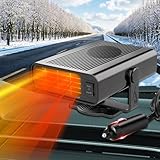 200W Auto 12V Heizung: 12 Volt Autoheizung Tragbar Zigarettenanzünder KFZ Heizlüfter akku Standheizung Ventilator Defogger Scheibenheizung sitzheizung für Wohnmobil Camper LKW PKW 12 v car heater