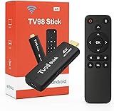 Android TV Stick 4K Mini Smart TV Box DDR4 2 GB RAM 16 GB Quad-Core 64-Bit Dual 2,4 GHz/5 GHz WLAN HDR10+ Ultra USB HD Smart T-V Stick Box Streaming Media (H 2+16)
