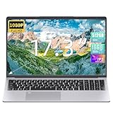 Fsjun 2024 Newest 17.3' Laptop, 16GB DDR4 RAM 512GB SSD, Quad-Core Celeron N5095(Up to 2.9GHz) CPU, 1080P IPS Display, Win11 Pro, Fingerprint Reader, Backlit KB, HDMI, USB 3.0x3, WiFi, Silver