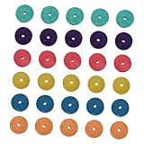 VICASKY 30st Spielzeugrad Auto Bausätze Kinderhandwerk Kindersand Mini Maschinen Basteln Für Zappeln Roboter Schläger DIY Räder Holzrad Zum Basteln Hölzern