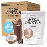 Energybody Mega Protein Schoko-Kokos - Gastropack 3000 g - Mehrkomponenten Protein mit Casein Whey Mix als Eiweißshake - Eiweisspulver ohne Aspartam - Protein-Pulver