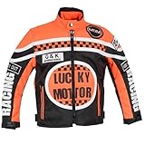 MDM Kinder Motorrad Jacke, Racing Jacke (XXL)