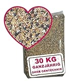 MeinWildvogel - WILDVOGEL-VITAL 30 kg Premium Ganzjahresfutter für Wildvögel & Gartenvögel, Streufutter mit Sonnenblumenkernen, Erdnüssen & Saatenmischung, gentechnikfrei
