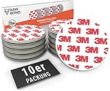 [10x] RAWBOND® Magnethalterung Rauchmelder - Praktischer Rauchmelder Magnethalter mit extra starkem Halt - Universelle Magnetbefestigung für Rauchmelder an verschiedensten Oberflächen