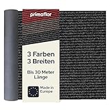Primaflor Schmutzfangläufer Gin - Anthrazit - 80 x 200 cm – Strapazierfähige Matte mit rutschfestem Gummirücken für sicheren Halt – Ideal für Eingangsbereiche