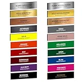 FOTOFOL Klingelschild Briefkastenschild selbstklebend - Namensschild mit Gravur - Schild für Türklingel, Haustür, Briefkasten - personalisiert - wetterfest (1 Stück)