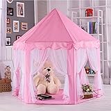 ANAGRE Kinderzelt Spielzelt Babyzelt Spielhaus Prinzessin Rosa Kids Tent Prinz