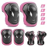 ValueTalks Knieschoner Kinder Schoner Inliner 6er Set Kinder Schützer Ellenbogenschoner für Inliner Skates Scooter Fahrrad Rollschuhe