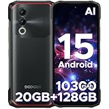 DOOGEE Blade 20 Android 15 Outdoor Handy Ohne Vertrag 10300mAh, 20GB+128GB/2TB Outdoor Smartphone Ultradünn 15,8mm, 6.6' HD+ IPS Punch Display, 16MP Kamera, DREI Kartenfächer/ IP68/ NFC/GPS/Face ID
