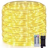 OxyLED Lichterschlauch Aussen, 20m 300 LEDs Lichtschlauch Außen IP44 Wasserfest 8 Modi Dimmbar per Fernbedienung Led Schlauch Outdoor für Weihnachtsbeleuchtung Party Hochzeit & Innen Außen Dekoration