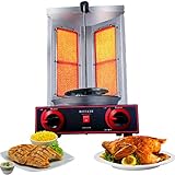 XNYXLPP Grill-Gyro-Hähnchen-Kebab-Maschine, Aufsatz-Kebab-Gaskocher, rotierender Bräter, Backmaschine