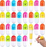 Piucrty Stifte Kinder Mitgebsel Kindergeburtstag Kapsel Mini Kugelschreiber 24Pcs Nützliche Gastgeschenke Schule Kleine Geschenke Give Aways Tombola Preise Kleinigkeiten für Wundertüte Goodies