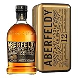 Aberfeldy 12 Jahre Single Malt Scotch Whisky in Goldbarren-Dose, 40 Vol.-%, 70 cl/700 ml, Premium-Whisky-Geschenk, in vier verschiedenen Fassarten gereift