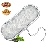 Edelstahl GewüRzsieb& Teesieb – GewüRzsieb Zum Mitkochen, KräUtersieb Mit Kette, GewüRzfilter FüR Kochen & Tee, Wiederverwendbarer GewüRzsäCkchen, GewüRzkugel FüR KräUter & GewüRze