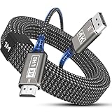 Nersligek 4K DisplayPort-auf-HDMI-Kabel, Unidirektionales DP-auf-HDMI-Stecker-auf-Stecker-Kabel UHD 4k@30Hz, 2k@60Hz, 1080p DP-auf-HDTV Kompatibel mit Monitoren/Projektoren/HDTV, Lenovo, HP–1M