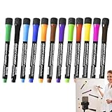 Magnetische Whiteboard-Stifte | trocken abwischbar mit feiner Spitze | Magnetstifte, trocken abwischbar, Marker für Schulbedarf, dünne Spitze für Whiteboard mit magnetischer Kappe