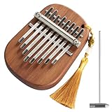 Kalimba Instrument, Kalimba Daumenklavier, Mini Kalimba Instrument mit 8 Tasten, Musikinstrument Finger Klavier, Kalimba-Marimba, Finger Piano Marimbaphon für Kinder, Erwachsene und Musikliebhaber