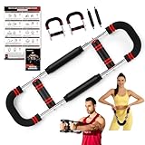 Twister Armtrainer, 13-27kg Verstellbarer Brust Trainingsgeräte Armtrainer für zuhause, Arm Chest Exerciser with Training Poster für männer & Frauen, Brustmuskeltrainer for Enhancing Upper Body Muscle