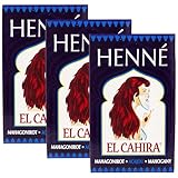 El Cahira - Henna Mahagoni Rot - Mahogany - Acajou 3er Pack (3x 90g)