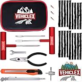 Vehiclex Compact+ Reifenreparatur-Set, robuste Werkzeuge mit Aluminiumgriffen und Zubehör für flache Reifen, Reifenpannen-Reparatur mit Zange