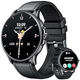 Smartwatch Fitnessuhr Sportuhr mit Telefonfunktion Uhren: 1,43 Zoll AMOLED Herren Smart Watch mit Pulsmesser Schlafmonitor Schrittzähler 120+ Sportmodi IP68 Wasserdicht Fitness Uhr für Android iOS