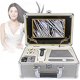 9-Zoll-Hautdiagnose-Haaranalysator, 50- bis 200-facher Haut-, Haar- und Kopfhautdetektor, Analysegerät für professionelle Hautdiagnose und -behandlung, für Friseursalons/Schönheitssalons