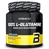 BioTechUSA 100% L-Glutamine | 5.000mg reine Aminosäuren | Ungeschmackt | Zuckerfrei | Ideal für Fitnessbegeisterte & Leistungssportler | 500 g | ohne Geschmack