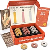 M.S. Lemberg® Anti Stress Akupressur Ring Set - Finger Massageringe für Entspannung, Fokus & Achtsamkeit - Fidget Ring - 12 Therapie Massage Stressringe für Stressabbau, Skill & Wellness Geschenk