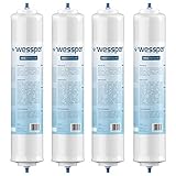 Kühlschrank Wasserfilter Ersatz für Samsung Side By Side, LG, AEG, HAIER, Whirpool, DA29-10105J, HAFEX/EXP, DA99-02131B, WSF-100, EF9603, USC-100, 4 Stück