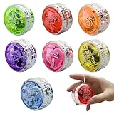Golgner 7 Stück LED Licht YoYo, Kunststoff Responsive Yoyo, LED Licht Jo Jo, Responsive JoJo mit Licht, JoJo Leuchtend, für Geburtstag Party Gastgeschenk, Preise