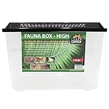 Fauna Box High (High, Large) - Transportbox/Quarantäneterrarium für z.B. Reptilien, Amphibien, Kaninchen, Mäuse, Vögel - Allzweckbehälter