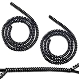 XPOOP 2 Stücke 90cm Scooter Kabelschutz Spiral Kabelschlauch Kabelschlauch Kabelspirale Kabelschutzschlauch Flexibler Spiralschlauch Kabelorganisation E-Scooter Zubehör Schwarz