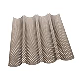 TOPPERFUN Antihaftbeschichtetes Baguette backblech aus Praktische French Bread Form für Gleichzeitiges Backen von Stangenbrot Einfache Reinigung Energiesparend und Langlebig