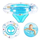 Flintronic Baby Schwimmring, Verstellbare Aufblasbare Schwimmsitz für Baby, Schwimmhilfen Spielzeug, Schwimmen Ring für Kinder 6 Monate Bis 3 Jahre (Glocke)