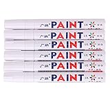 YORKING 6Pcs Reifenmarker KFZ Reifen Markierstift Reifenstift Reifenmarkierstift Reifenmarkierung Wasserdicht Regensicher