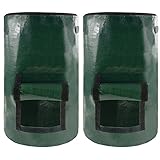 SKGFKYRM Kompostbeutel für Den Küchengarten Kompostbeschleuniger Garten Kompost Kompost Tumbler Bio Miulleimer Grasgefütterter Müllund Düngeeimer Im Gartenhof 2PCS (Größe : 54L)
