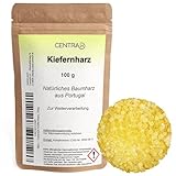 Centra24 Kiefernharz 100g, Balsamharz aus Portugal, für Bienenwachstücher, ätherisches Öl, Salben, in Pastillenform, Baumharz, Kolophonium, Gum Rosin