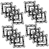 Angoily 4 Sätze Dekorative Aufkleber Wechseln Dekoration Schlafzimmer Wandaufkleber Wand Sticker Wand Polsterung Swor Led Lichter Gang Abziehbilder Aufkleber-dekore Acryl Black 4 Stück * 4